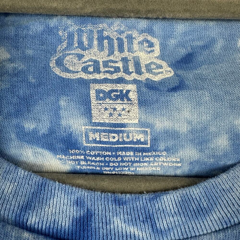 White Castle DGK Tie Dye Graphic T Shirt Blue Mens M Skater Streetwear Urban Y2K - Picture 7 of 7